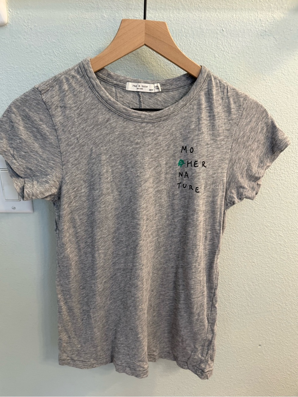 Rag & Bone Mother Nature Pima
Cotton T Shirt - Picture 4 of 9